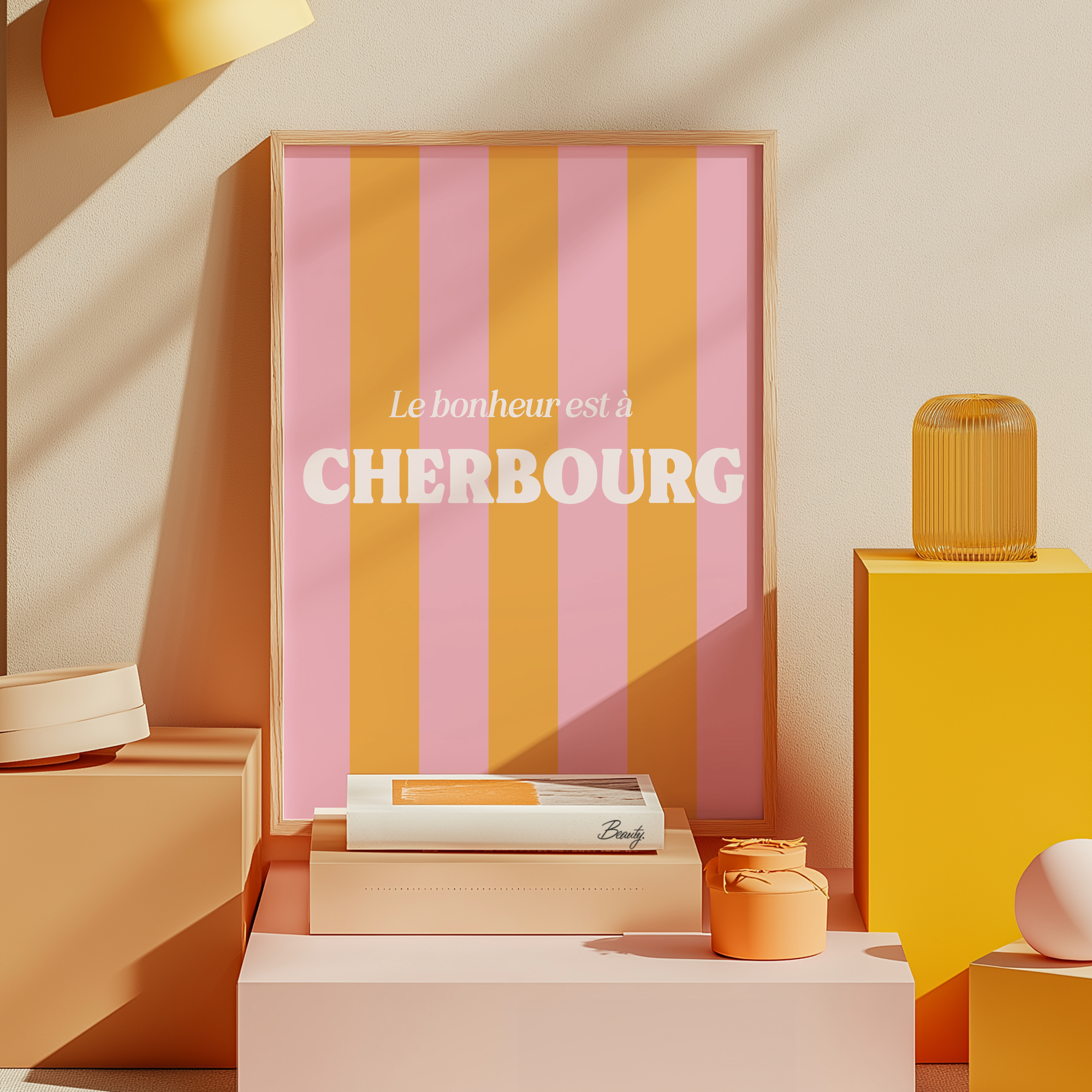 Affiche Le bonheur est à... ~ Personnalisable