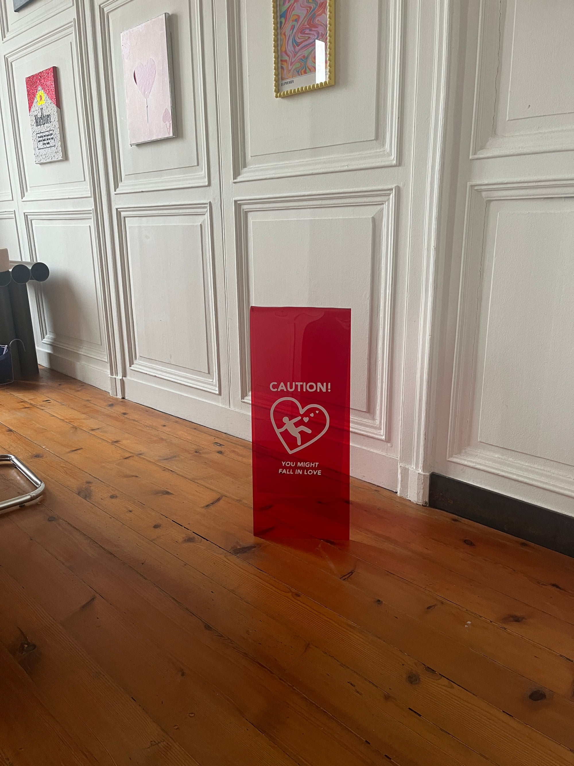 panneau de signalisation en plexiglass