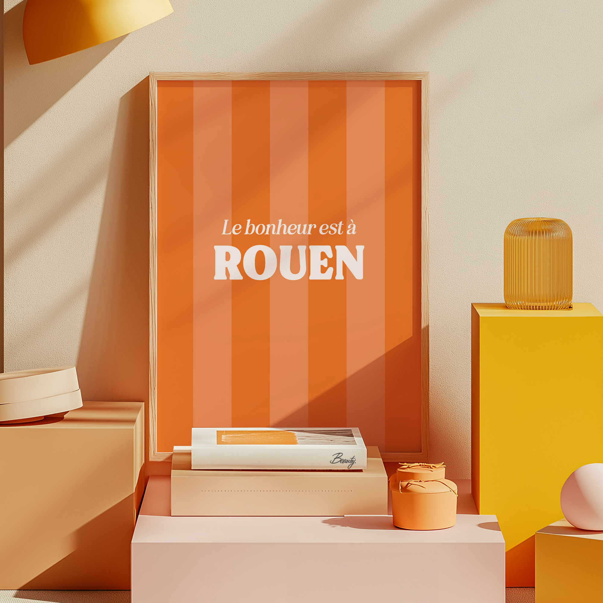 Affiche Le bonheur est à... ~ Personnalisable