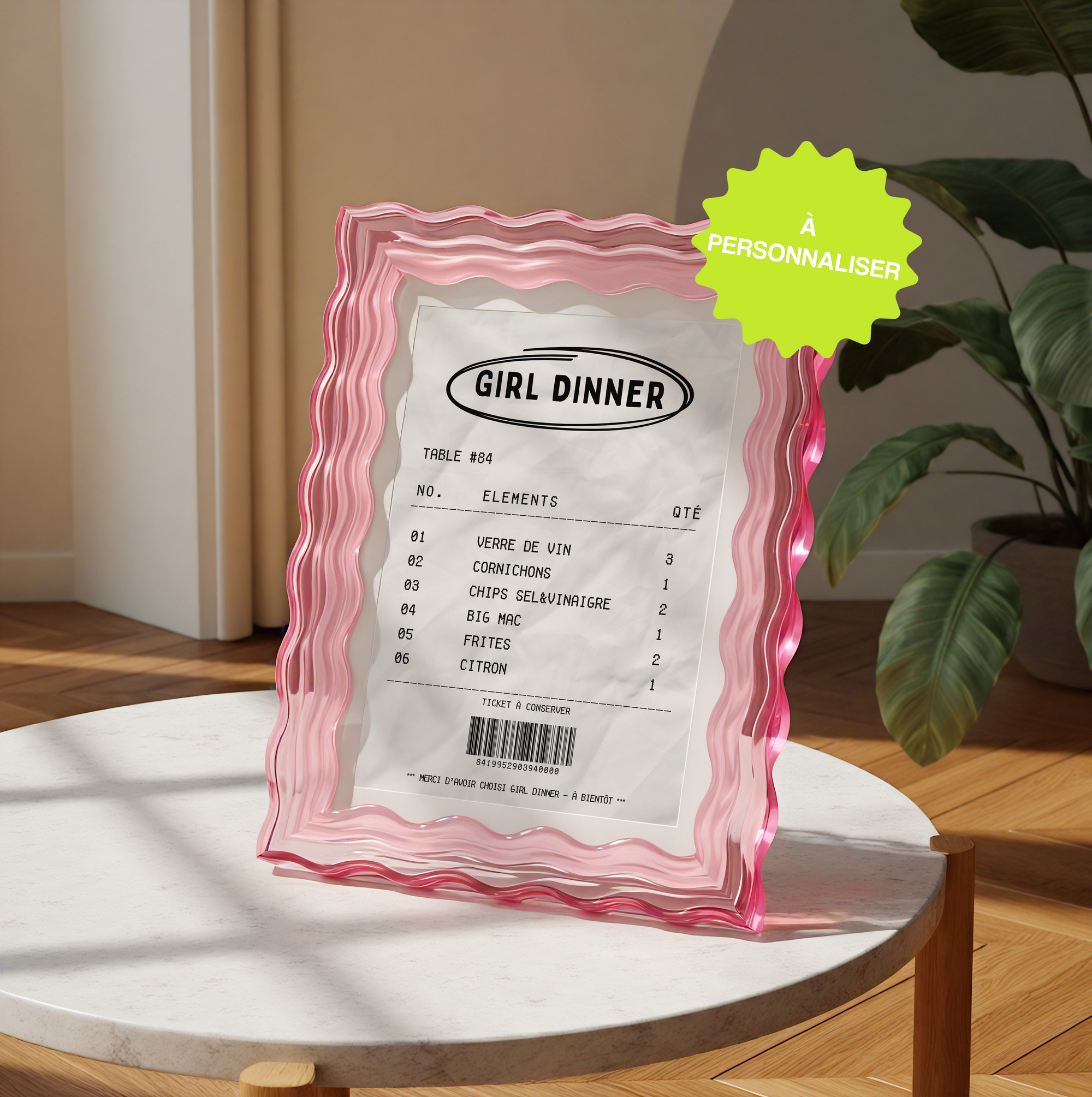 Affiche Girl Dinner ~ Personnalisable