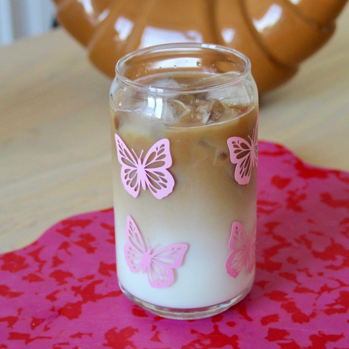 Verre Canette ~ Butterfly